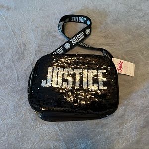 NWT Justice flip sequin lunchbox